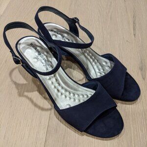 Navy Low Heels